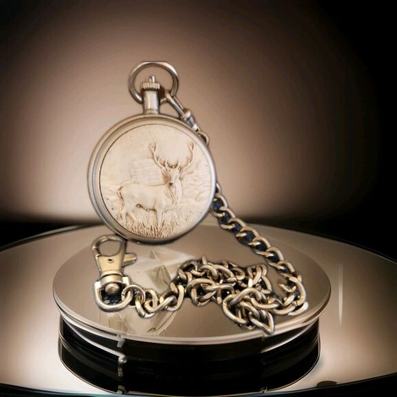 Cedar Creek Other - Cedar Creek Vintage Pocket Watch with Albert Chain